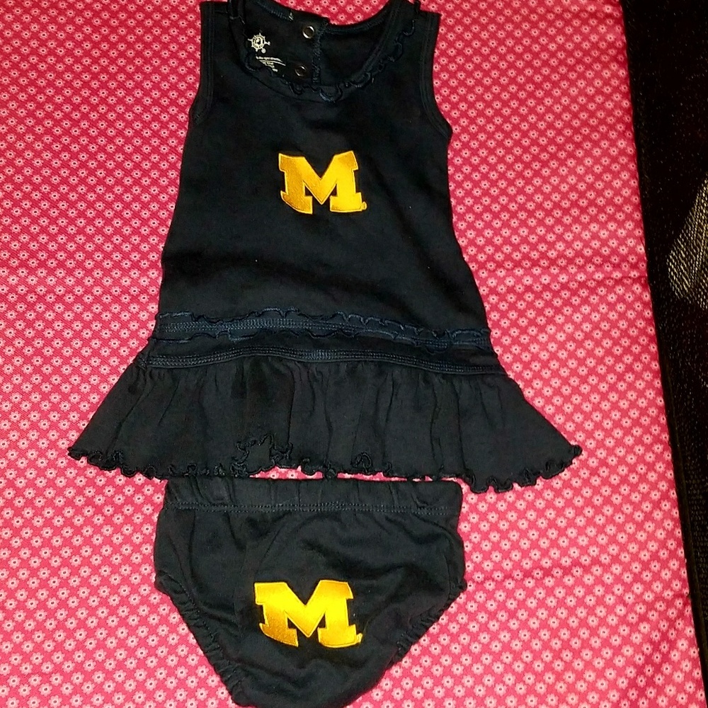 University of Michigan, dress with diaper cover